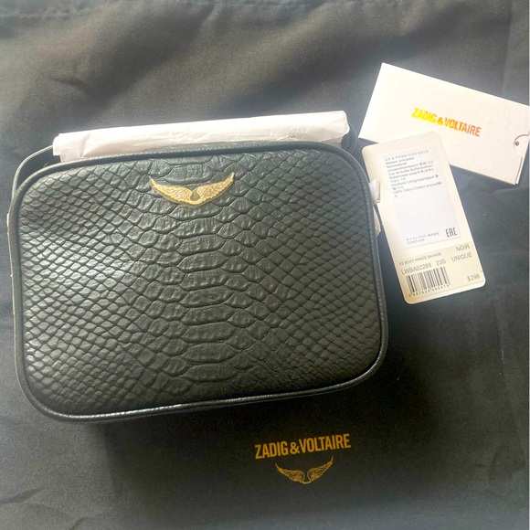 Zadig & Voltaire Other - Zadig & Voltaire Black Leather Bag with Dustbag and Tags